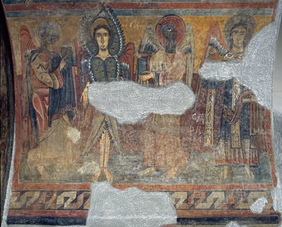 Tetramorph with Seraph and Archangel from Santa Maria de Taüll by Unbekannt Unbekannt